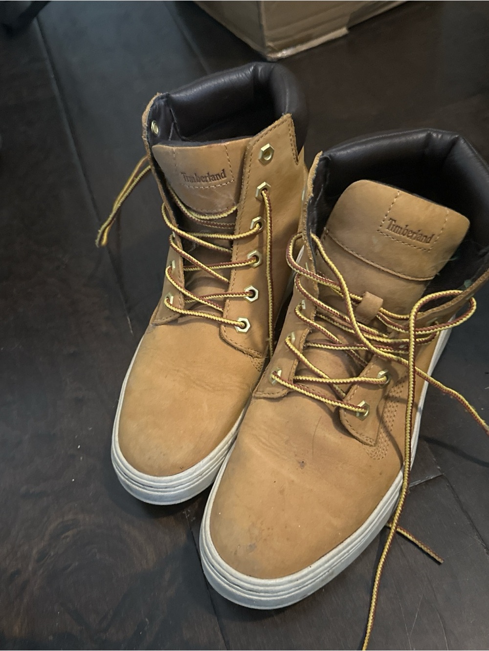 Timberland women’s Wheat Leather High-Top Lace-Up Boots